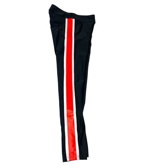 PE Nation x Soul Cycle Leggings Black Red Spell Out Logo Active Pants Women's S - Picture 10 of 16